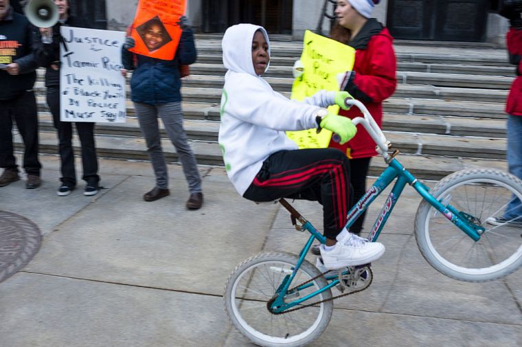 Protesters Gather in Cleveland to Protest Shooting of Tamir Rice