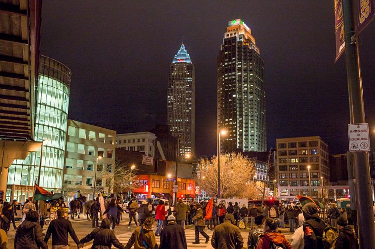 Clevelanders Protest Grand Jury Decision Not To Indict Cops In Tamir Rice Shooting