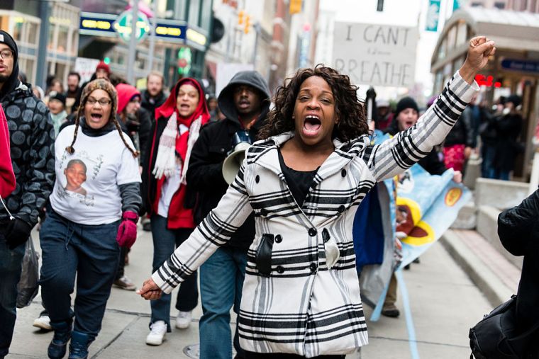 Protestors From Ferguson Join Cleveland Activists For Rallies Against Tamir Rice Shooting