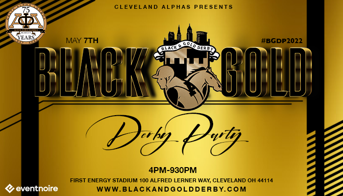 Black & Gold Derby Flyer
