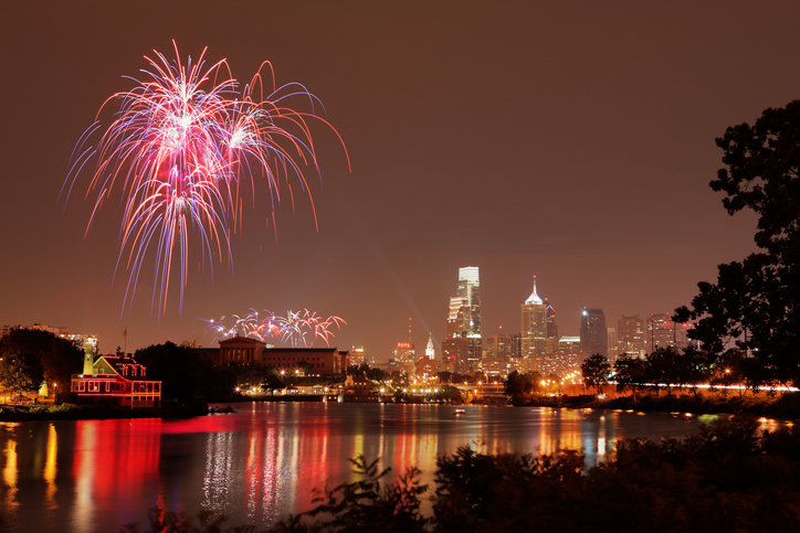 Independence day celebration at Philadelphia