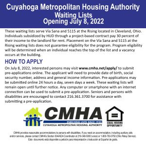 CMHA Openings