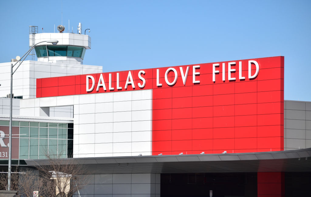 Close up of terminal at Love Field Airport in Dallas, TX