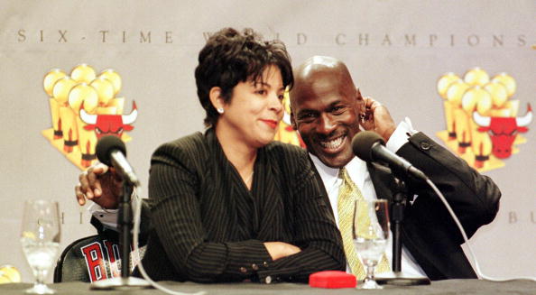 Michael Jordan and Juanita Vanoy