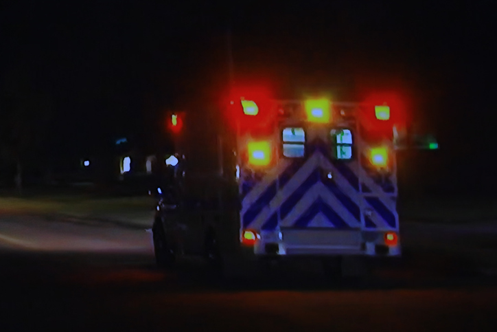 Paramedic Squad rushing to an emergency