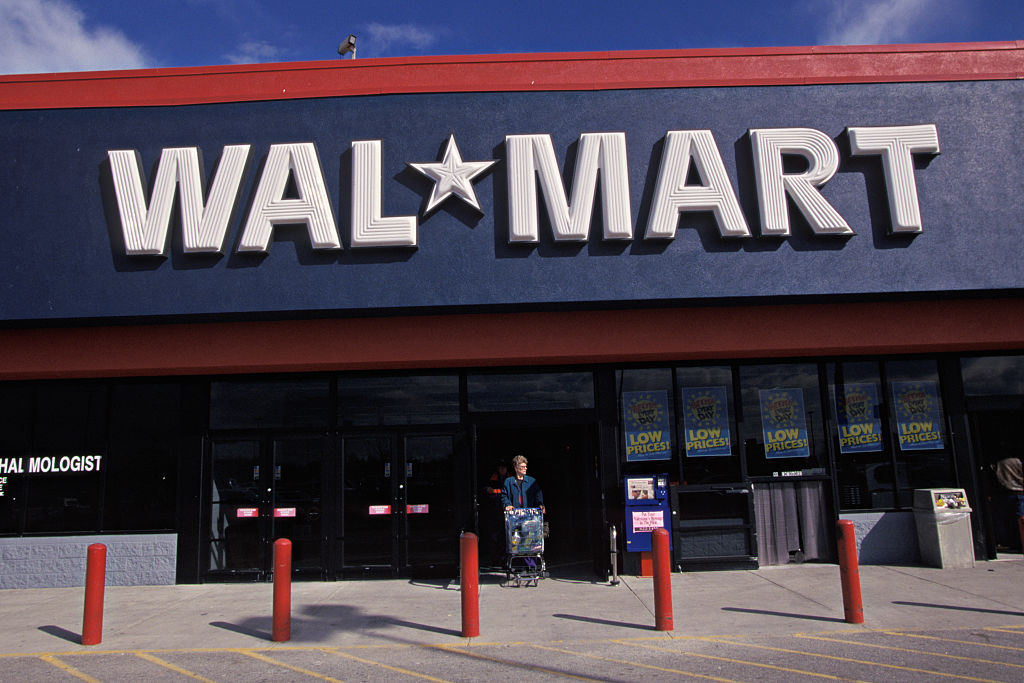 Exterior of a Wal-Mart store.