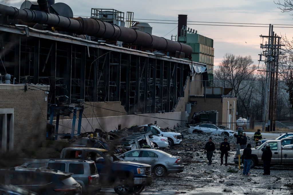 Explosion At Manufacturing Plant In Bedford, Ohio