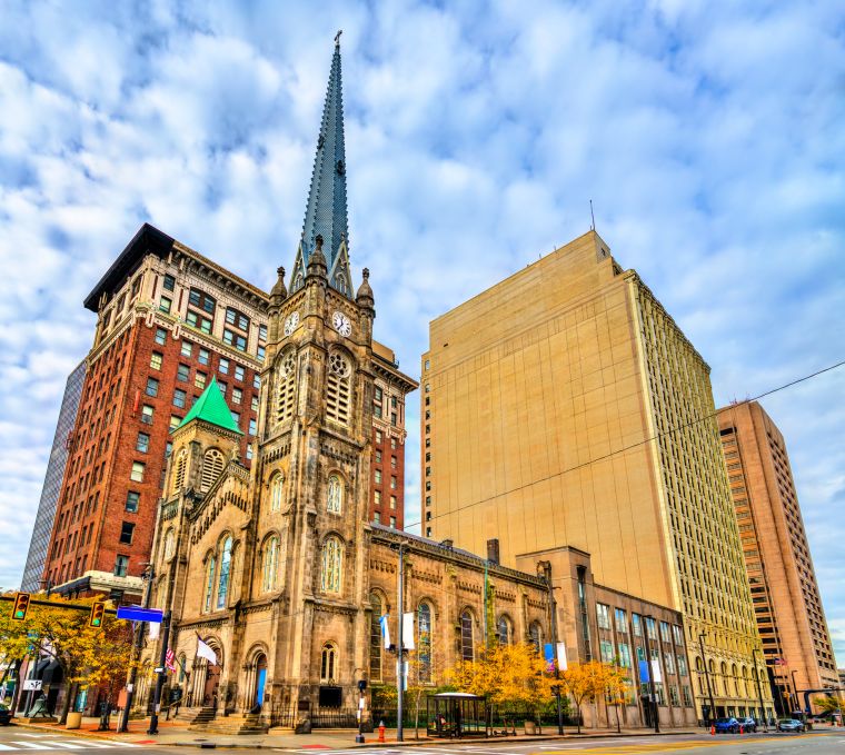 Old Stone Church in Cleveland, Ohio