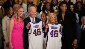 The White House hosts the Louisiana State University Tigers Women's Basketball team to celebrate their 2022-2023 NCAA Championship season