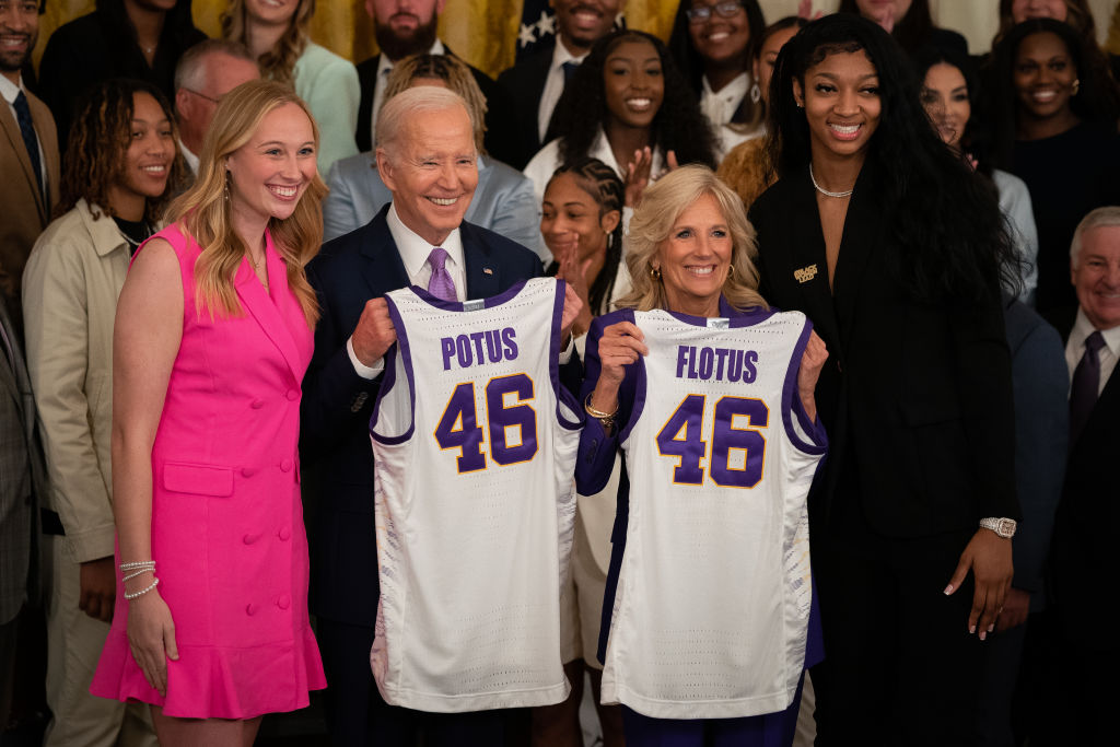 The White House hosts the Louisiana State University Tigers Women's Basketball team to celebrate their 2022-2023 NCAA Championship season