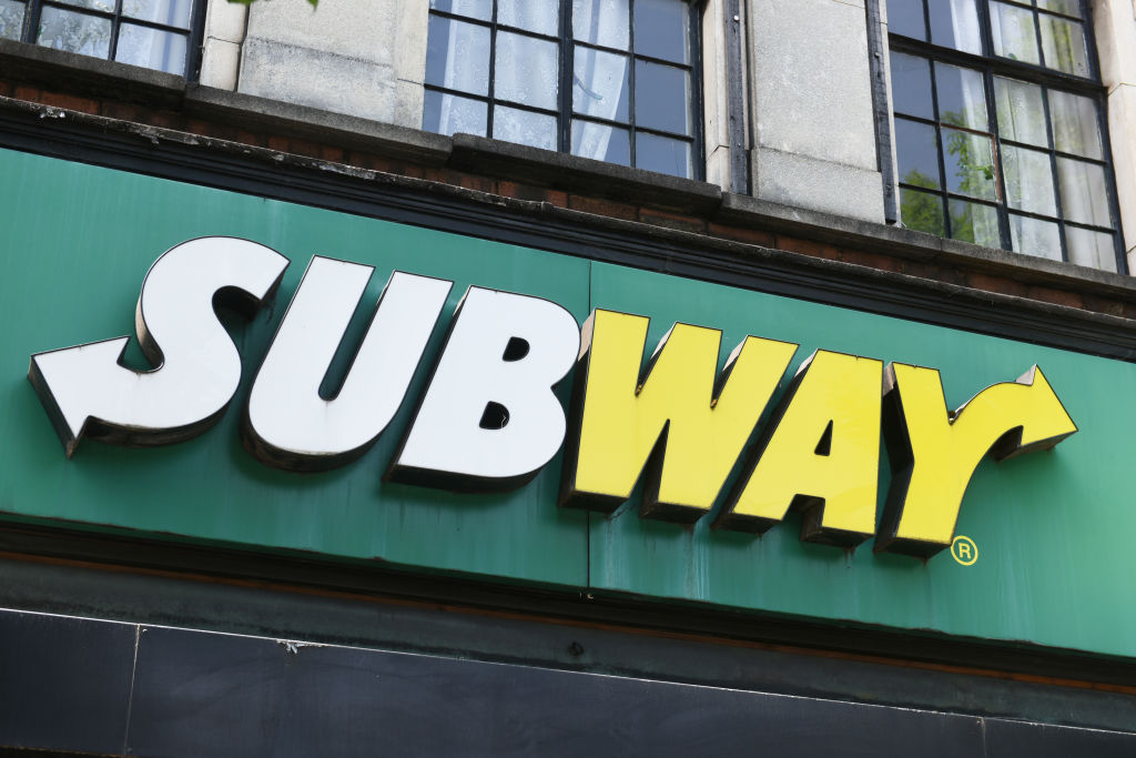 Subway Store Sign, on building exterior