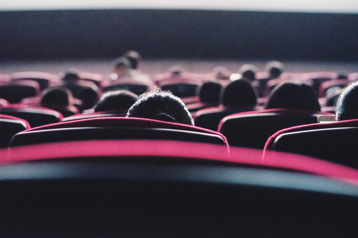 Rear View Of People At Theater