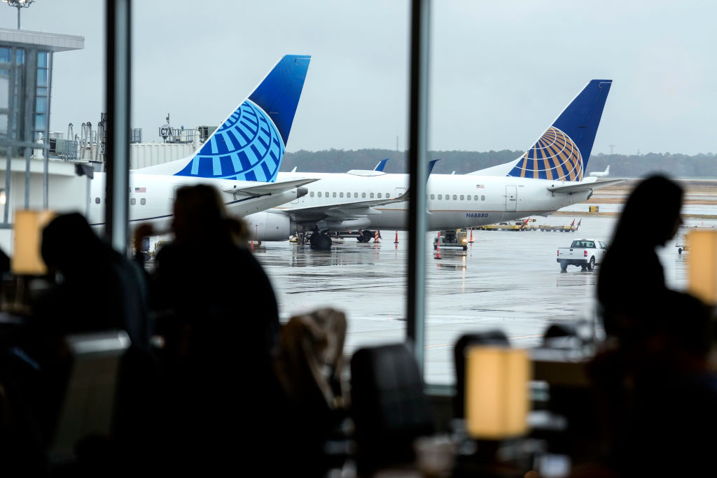 United Airlines aircraft...