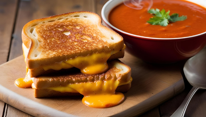 Grilled Cheese and Tomato Soup