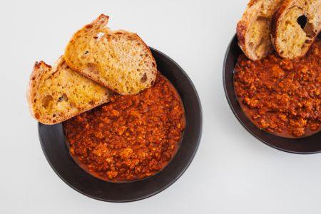 Lentil Soup with Crusty Bread