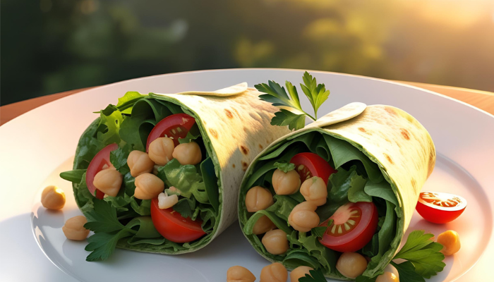 Chicpea Salad Wraps
