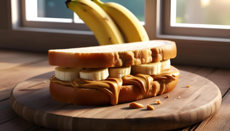 Peanut Butter and Banana Sandwich
