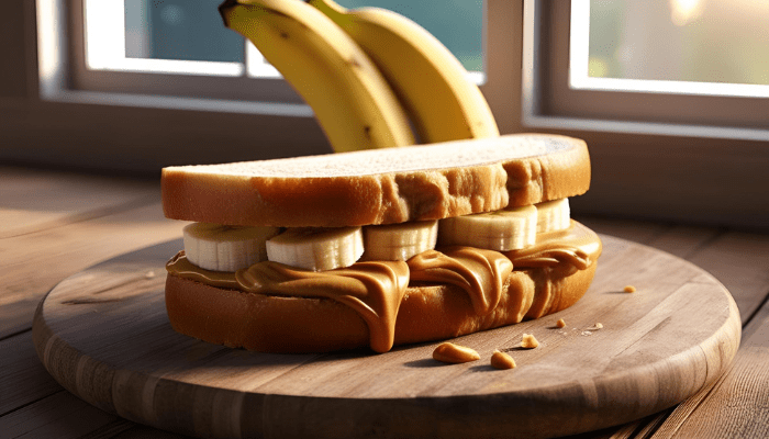 Peanut Butter and Banana Sandwich